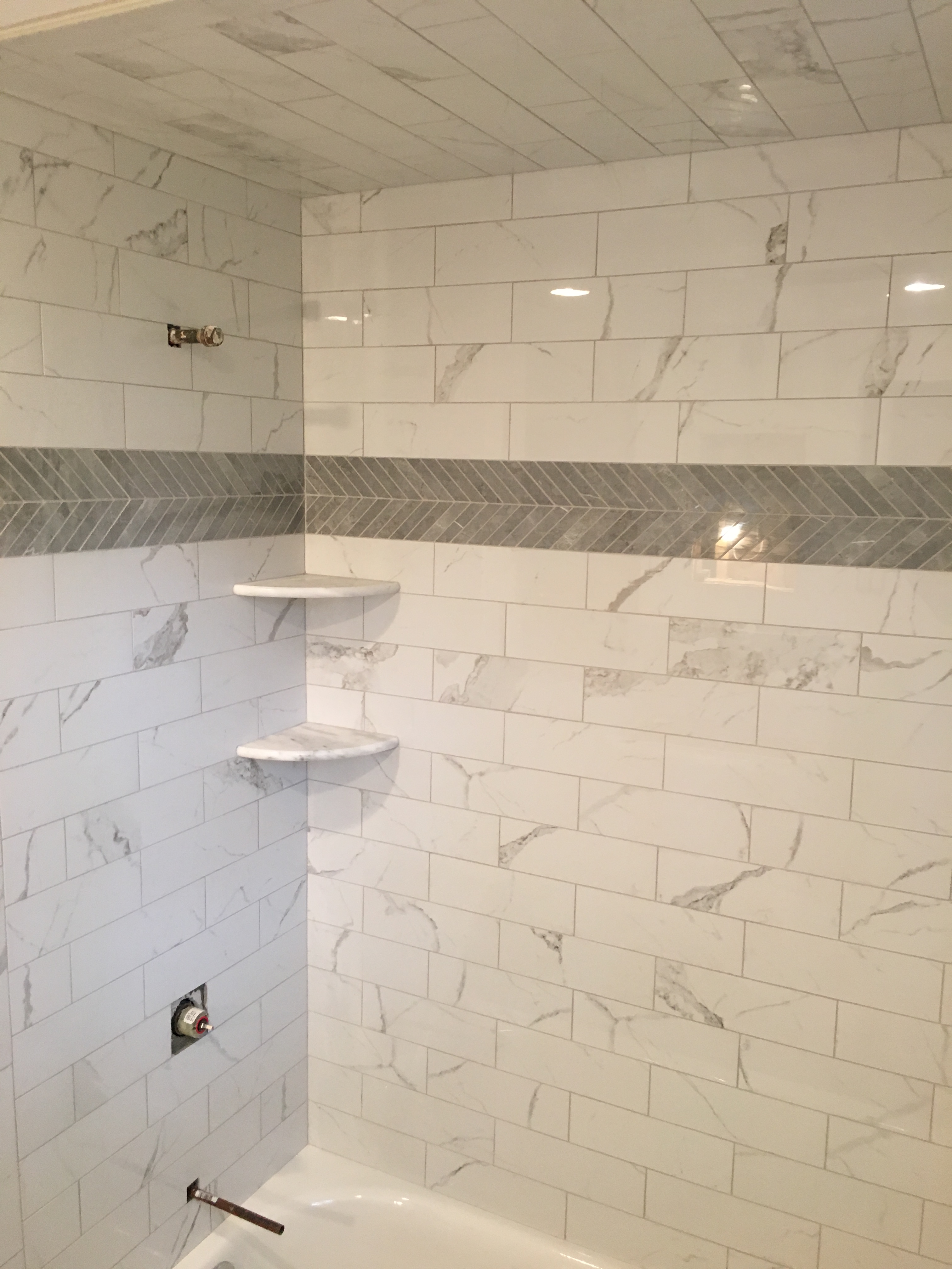 Custom Tile & Shower Area